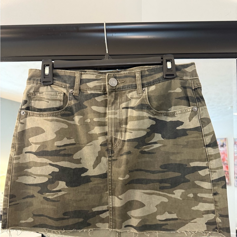 Express Camouflage Mini Skirt